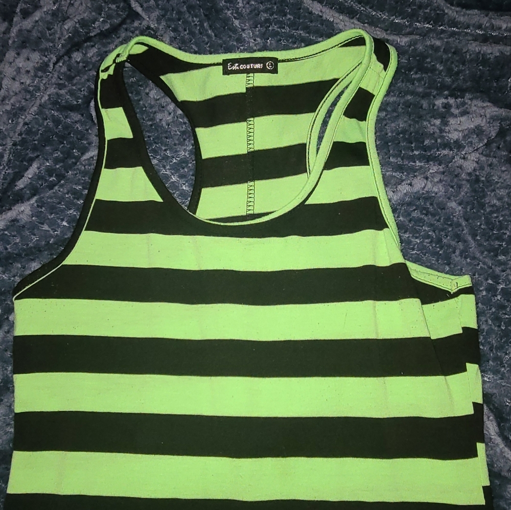 High-Low Neon Green Dress - Picture 3 of 6